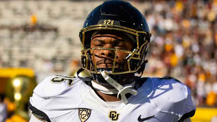 Colorado Buffaloes defensive lineman Bishop Thomas (95) against the Arizona State Sun Devils at Mountain America Stadium